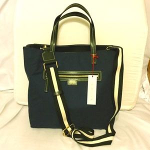 Frances Valentine Margaret Navy Tote Bag
